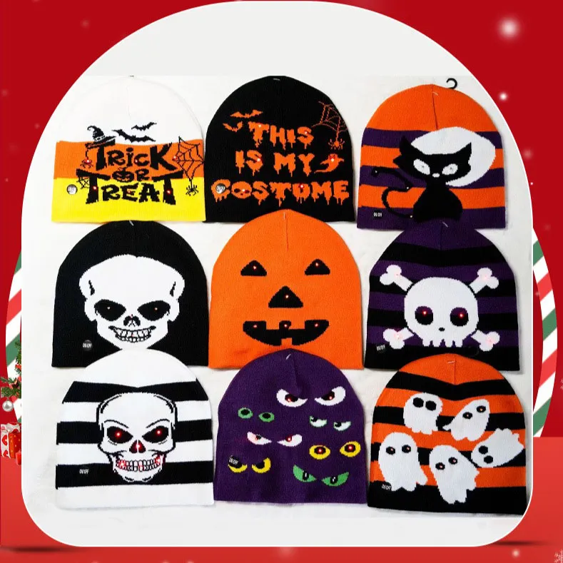 Hip Hop Skull Winter Warm Beanie Hat: Det perfekta tillbehöret för Halloween och längre fram